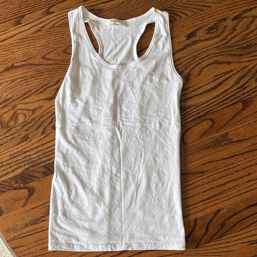 Maternity White Tank Top